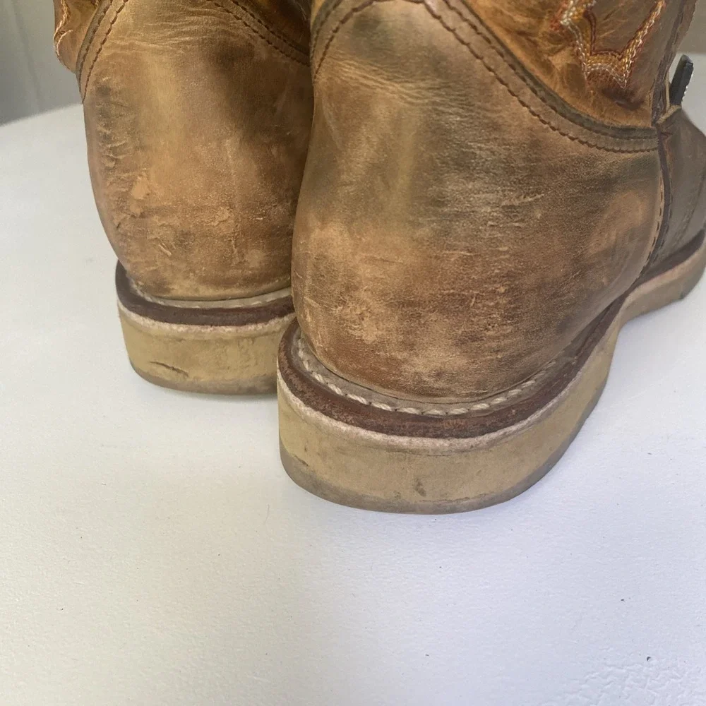 Double-H Dwight Steel Toe Work Boot Brown Men's Size 10.5 D Made In USA
